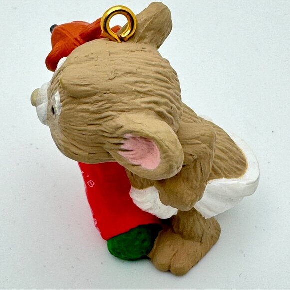 Vintage 1986 Hallmark Keepsake Ornament Babys 2nd Christmas Mouse & Red Stocking - Picture 5 of 9
